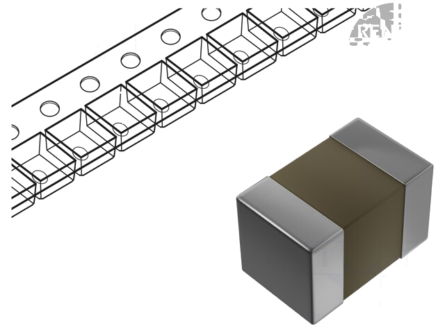 Condensator: keramisch; 10nF; 100V; X7R; ±10%; SMD; 0805 Condensator: keramisch; 10nF; 100V; X7R; ±10%; SMD; 0805